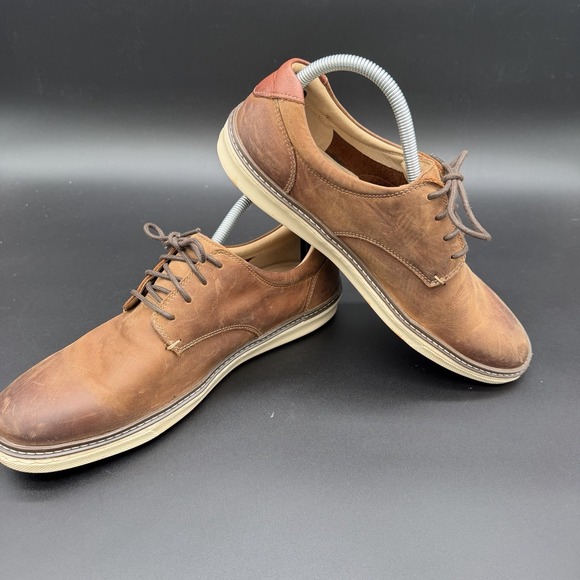Johnston & Murphy Men\'s McGuffey Plain Toe Shoes Sheepskin Brown Sz 9 main image 6